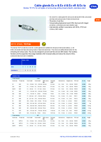 Thumbnail of document Ex product overview cable glands ex e ex d ex nr ex ta te1fu en gb rstahl 20142